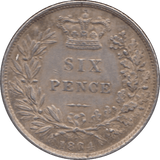1864 SIXPENCE ( EF ) DIE 7 - Sixpence - Cambridgeshire Coins