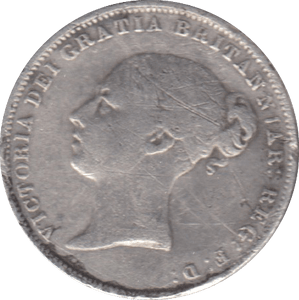 1864 SIXPENCE ( FINE ) DIE 12 - SIXPENCE - Cambridgeshire Coins