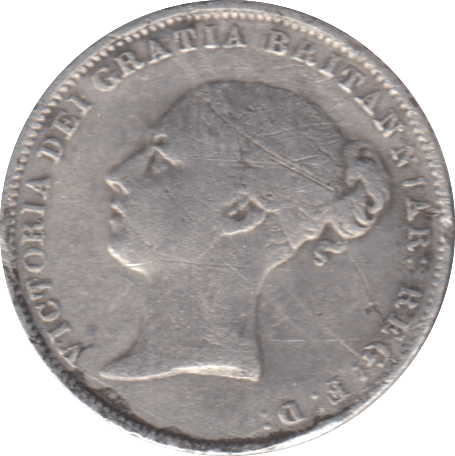 1864 SIXPENCE ( FINE ) DIE 12 - SIXPENCE - Cambridgeshire Coins
