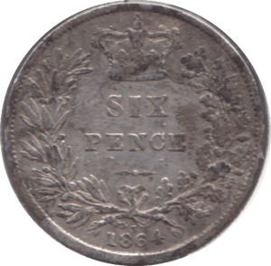 1864 SIXPENCE ( FINE ) - Sixpence - Cambridgeshire Coins