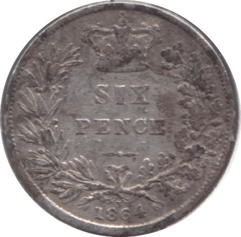 1864 SIXPENCE ( FINE ) - Sixpence - Cambridgeshire Coins