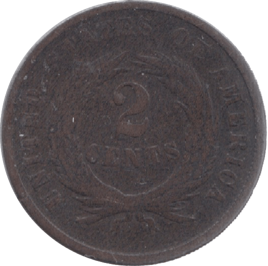 1864 USA TWO CENTS - WORLD COINS - Cambridgeshire Coins