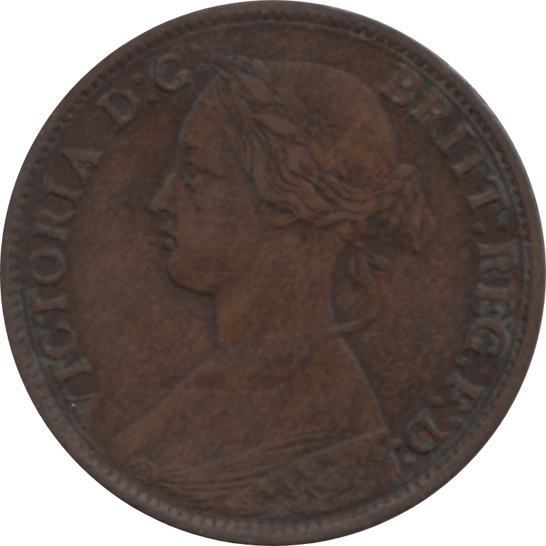 1865 FARTHING 2 ( VF ) 88 - Farthing - Cambridgeshire Coins