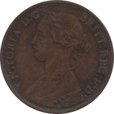 1865 FARTHING 2 ( VF ) 88 - Farthing - Cambridgeshire Coins
