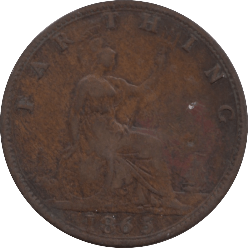 1865 FARTHING 2 ( VF ) 88 - Farthing - Cambridgeshire Coins