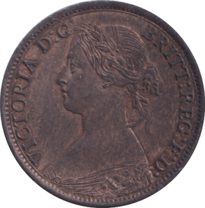 1865 FARTHING ( AUNC ) - Farthing - Cambridgeshire Coins