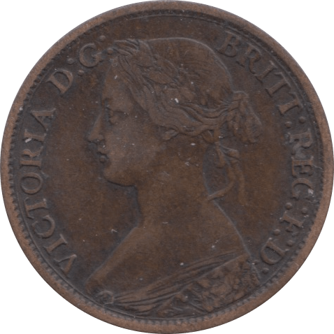 1865 FARTHING ( FAIR ) - Farthing - Cambridgeshire Coins
