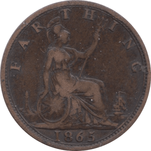 1865 FARTHING ( FAIR ) - Farthing - Cambridgeshire Coins