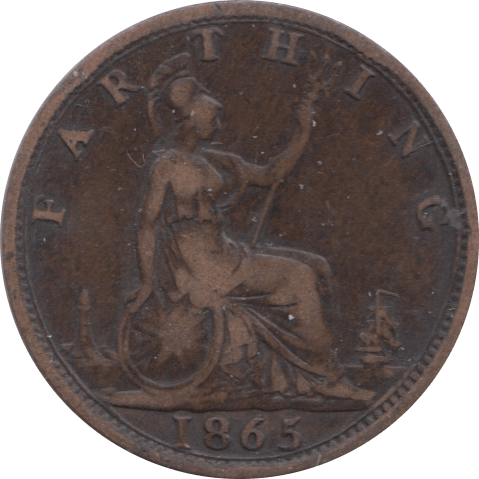 1865 FARTHING ( FAIR ) - Farthing - Cambridgeshire Coins