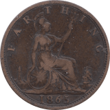 1865 FARTHING ( FAIR ) - Farthing - Cambridgeshire Coins
