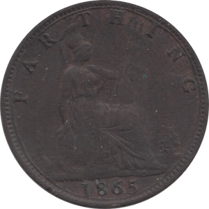 1865 FARTHING ( GF ) 1 - Farthing - Cambridgeshire Coins