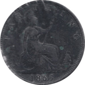 1865 FARTHING ( GF ) 3 - Farthing - Cambridgeshire Coins