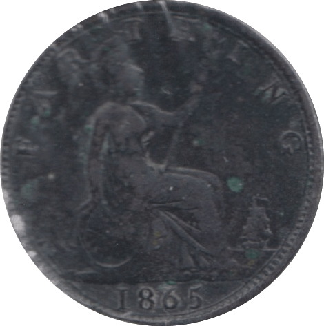 1865 FARTHING ( GF ) 3 - Farthing - Cambridgeshire Coins