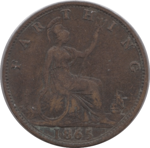 1865 FARTHING ( GF ) - Farthing - Cambridgeshire Coins