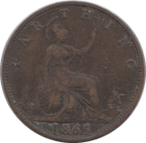 1865 FARTHING ( GF ) - Farthing - Cambridgeshire Coins