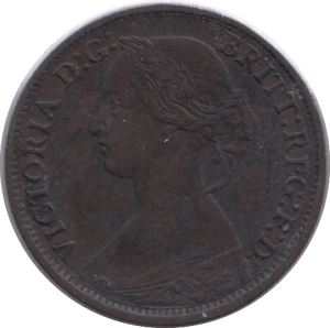 1865 FARTHING ( GVF ) - Farthing - Cambridgeshire Coins