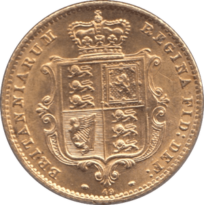 1865 GOLD HALF SOVEREIGN ( UNC ) DIE 49 - Half Sovereign - Cambridgeshire Coins