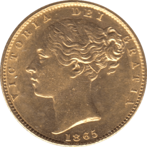 1865 GOLD SOVEREIGN ( UNC ) DIE 15 - Sovereign - Cambridgeshire Coins