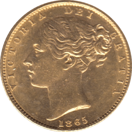 1865 GOLD SOVEREIGN ( UNC ) DIE 15 - Sovereign - Cambridgeshire Coins