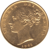 1865 GOLD SOVEREIGN ( UNC ) DIE 15 - Sovereign - Cambridgeshire Coins