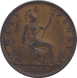 1865 HALFPENNY ( EF ) 8 - Halfpenny - Cambridgeshire Coins