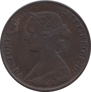 1865 HALFPENNY ( EF ) 8 - Halfpenny - Cambridgeshire Coins