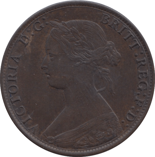 1865 HALFPENNY ( EF ) 8 - Halfpenny - Cambridgeshire Coins