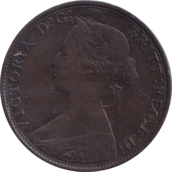 1865 HALFPENNY ( VF ) - Halfpenny - Cambridgeshire Coins