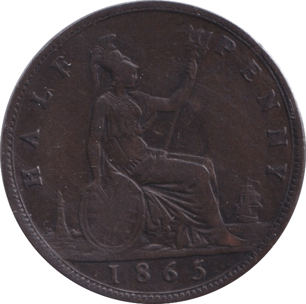 1865 HALFPENNY ( VF ) - Halfpenny - Cambridgeshire Coins