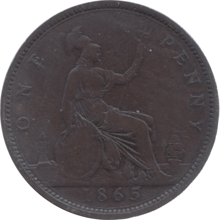 1865 PENNY ( FINE ) 7 - Penny - Cambridgeshire Coins