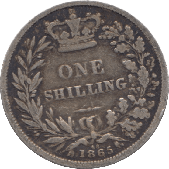 1865 SHILLING ( FAIR ) DIE 48 6 - Shilling - Cambridgeshire Coins