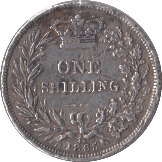 1865 SHILLING ( FAIR ) DIE 48 - Shilling - Cambridgeshire Coins