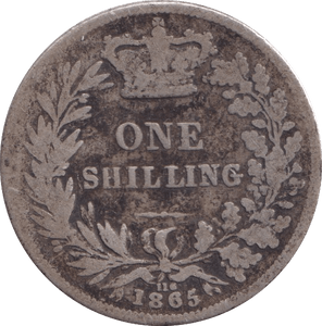 1865 SHILLING ( FAIR ) - Shilling - Cambridgeshire Coins