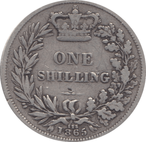 1865 SHILLING ( FINE ) DIE 125 - Shilling - Cambridgeshire Coins