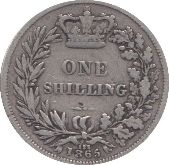 1865 SHILLING ( FINE ) DIE 125 - Shilling - Cambridgeshire Coins