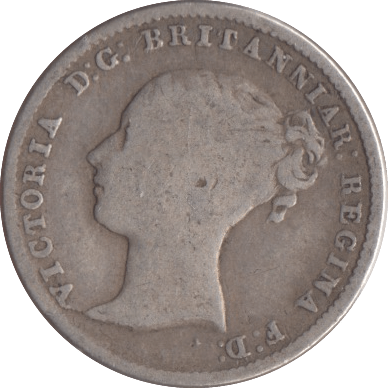 1865 SILVER THREEPENCE ( FAIR ) - Threepence - Cambridgeshire Coins