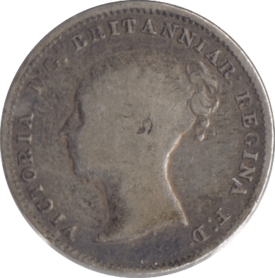 1865 SILVER THREEPENCE ( FAIR ) - Threepence - Cambridgeshire Coins