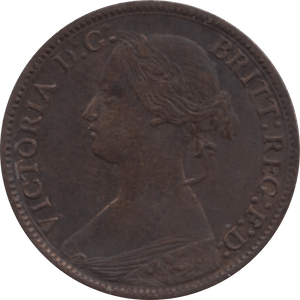 1866 FARTHING 2 ( VF ) 87 - Farthing - Cambridgeshire Coins