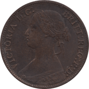 1866 FARTHING 2 ( VF ) 87 - Farthing - Cambridgeshire Coins