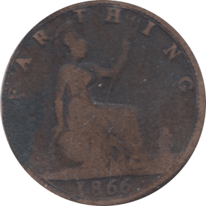 1866 FARTHING ( FAIR ) - Farthing - Cambridgeshire Coins