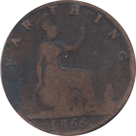 1866 FARTHING ( FAIR ) - Farthing - Cambridgeshire Coins