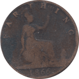 1866 FARTHING ( FAIR ) - Farthing - Cambridgeshire Coins