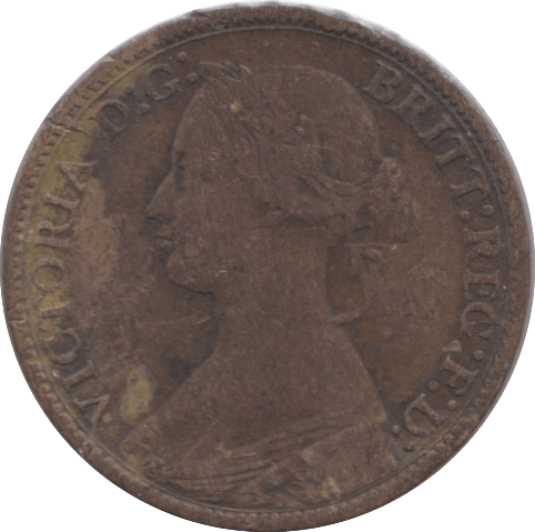 1866 FARTHING ( FINE ) - Farthing - Cambridgeshire Coins