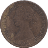 1866 FARTHING ( FINE ) - Farthing - Cambridgeshire Coins
