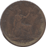 1866 FARTHING ( FINE ) - Farthing - Cambridgeshire Coins