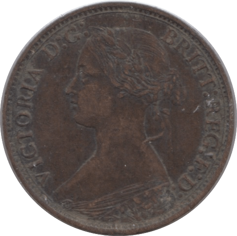 1866 FARTHING ( GVF ) - Farthing - Cambridgeshire Coins