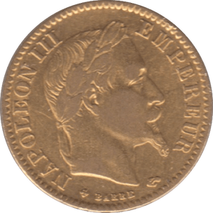 1866 GOLD 10 FRANC FRANCE - Gold World Coins - Cambridgeshire Coins