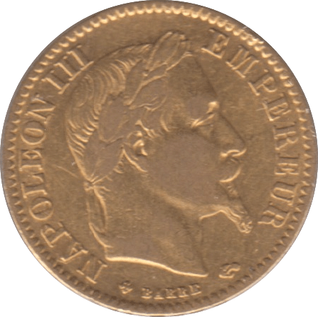 1866 GOLD 10 FRANC FRANCE - Gold World Coins - Cambridgeshire Coins