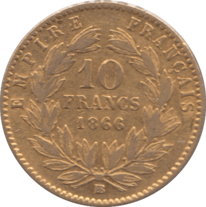 1866 GOLD 10 FRANC FRANCE - Gold World Coins - Cambridgeshire Coins