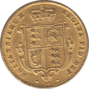 1866 GOLD HALF SOVEREIGN ( AUNC ) DIE 23 - Sovereign - Cambridgeshire Coins